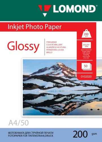 Lomond Photo Inkjet Paper Glossy 200 g/m2 A4, 50 sheets