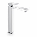 Miscelatore lavabo stile quadrato alto per lavandini appoggio-1