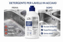 Detergente per lavelli in acciaio inox – Rimuove calcare, grasso e residui