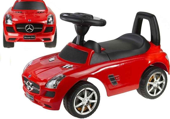 Mercedes Benz Red - Kids Push Along Ride On Car
