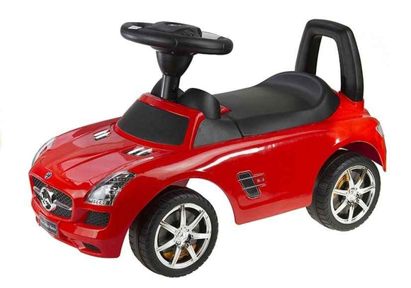 Mercedes Benz Red - Kids Push Along Ride On Car