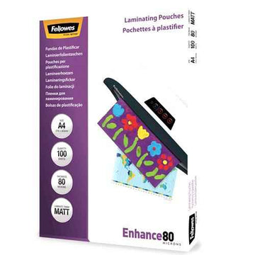 Laminēšanas plēve Fellowes A4 80 Micron - Matt Laminating Pouches (100 pack)