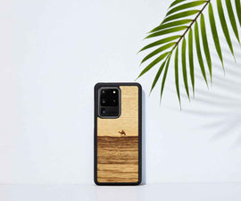 Coque MAN&WOOD pour Galaxy S20 Ultra noir terra
