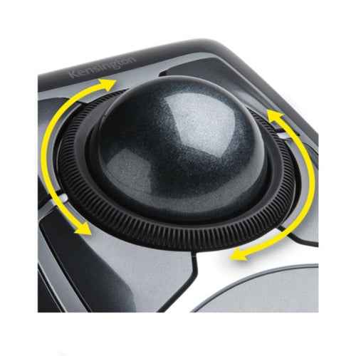 MOUSE Kensington - trackball, "Expert", trackball, cu fir, USB, optic, nespecificat, butoane/scroll 4/1, trackball, negru, "64325" (timbru verde 0.18 lei)