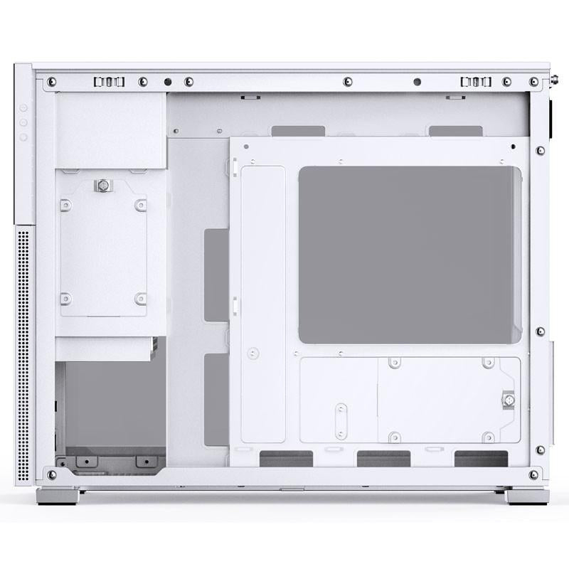 Boîtier Jonsbo D31 Micro-ATX en verre trempé blanc
