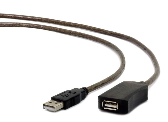 Gembird USB A/USB A M/F 5m USB cable USB 2.0 Black