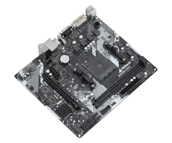 Carte mère Asrock B450M-HDV R4.0 AMD B450 Socket AM4 micro ATX