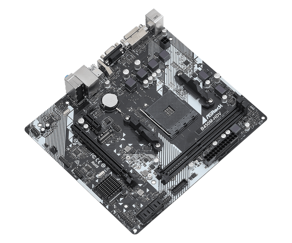 Carte mère asrock b450m-hdv r4.0 amd b450 socket am4 micro atx