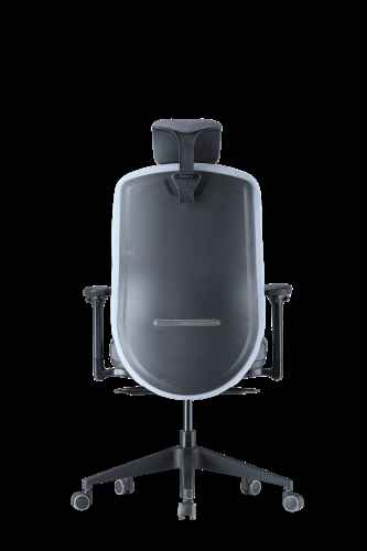 Chaise de bureau ergonomique Up Up Athene en tissu noir, gris et bleu