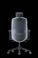 Chaise de bureau ergonomique Up Up Athene en tissu noir, gris et bleu