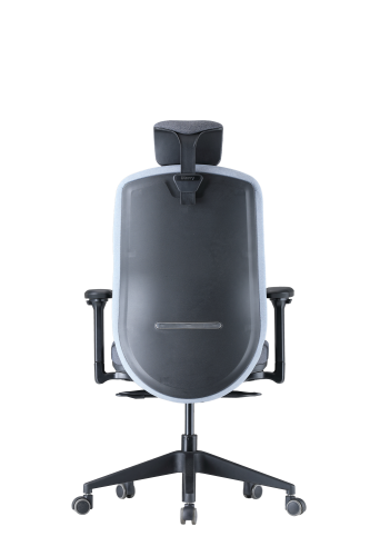 Chaise de bureau ergonomique Up Up Athene en tissu noir, gris et bleu