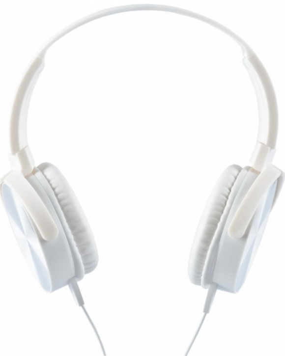Casque stéréo montana avec microphone blanc