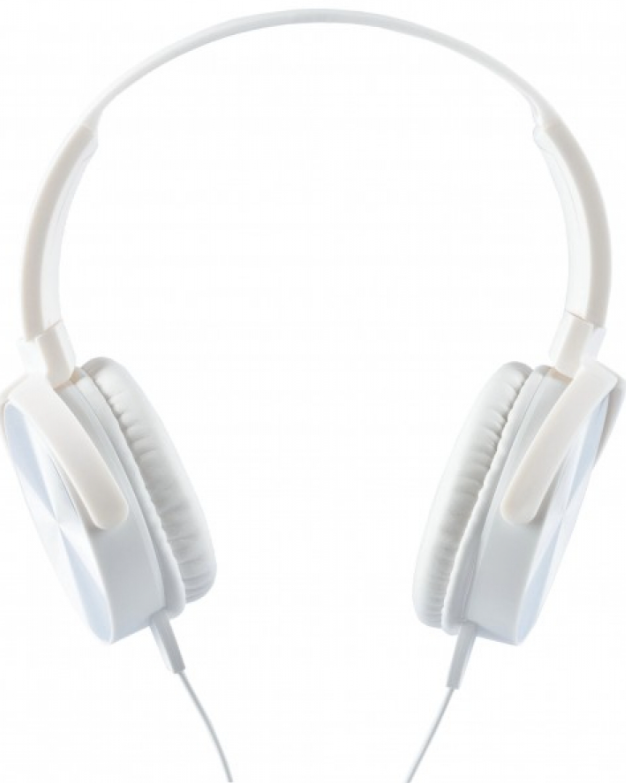 Słuchawki stereo z mikrofonem Montana Białe