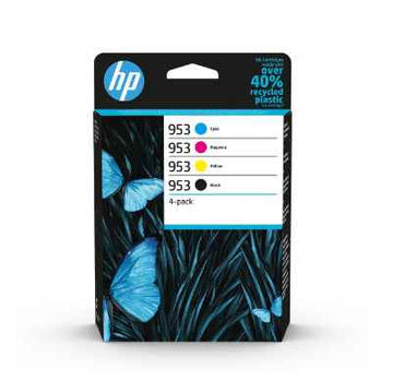 HP 953 - 4 pakker - sort, gul, cyan, m