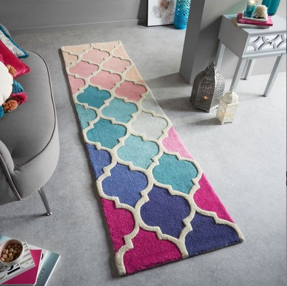 Tapis de salon en laine rosita