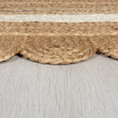 Tapis de salon en jute flower jute-12