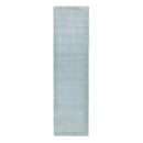 Tapis de couloir uni pure laine candy bleu ciel-4