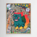 Bulbizarre impression sur toile de l'œuvre originale