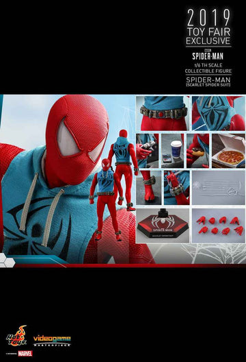 Figurine Hot Toys VGM34 - Marvel Comics - Marvel's Spider-Man - Spider-Man Scarlet Suit Version