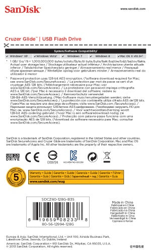 SanDisk Cruzer Glide 128 Go