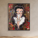 Betty Boop reproduction officielle sur toile de l'œuvre de Vincent STREIFF