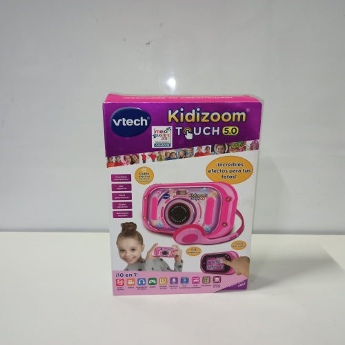 Ecost Customer Return VTech Kidizoom Touch 5.0 Children's digital camera pink Spanish version