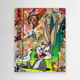 Bugs Bunny reproduction officielle sur toile de l'œuvre