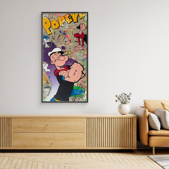 Popeye & Olive Pop Art impression de l'œuvre originale de Vincent STREIFF