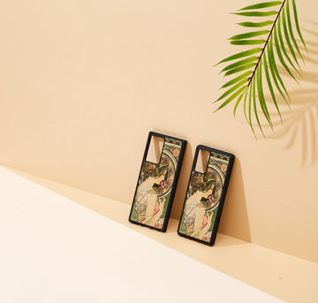 Coque man&wood pour galaxy note 20 noir primevère