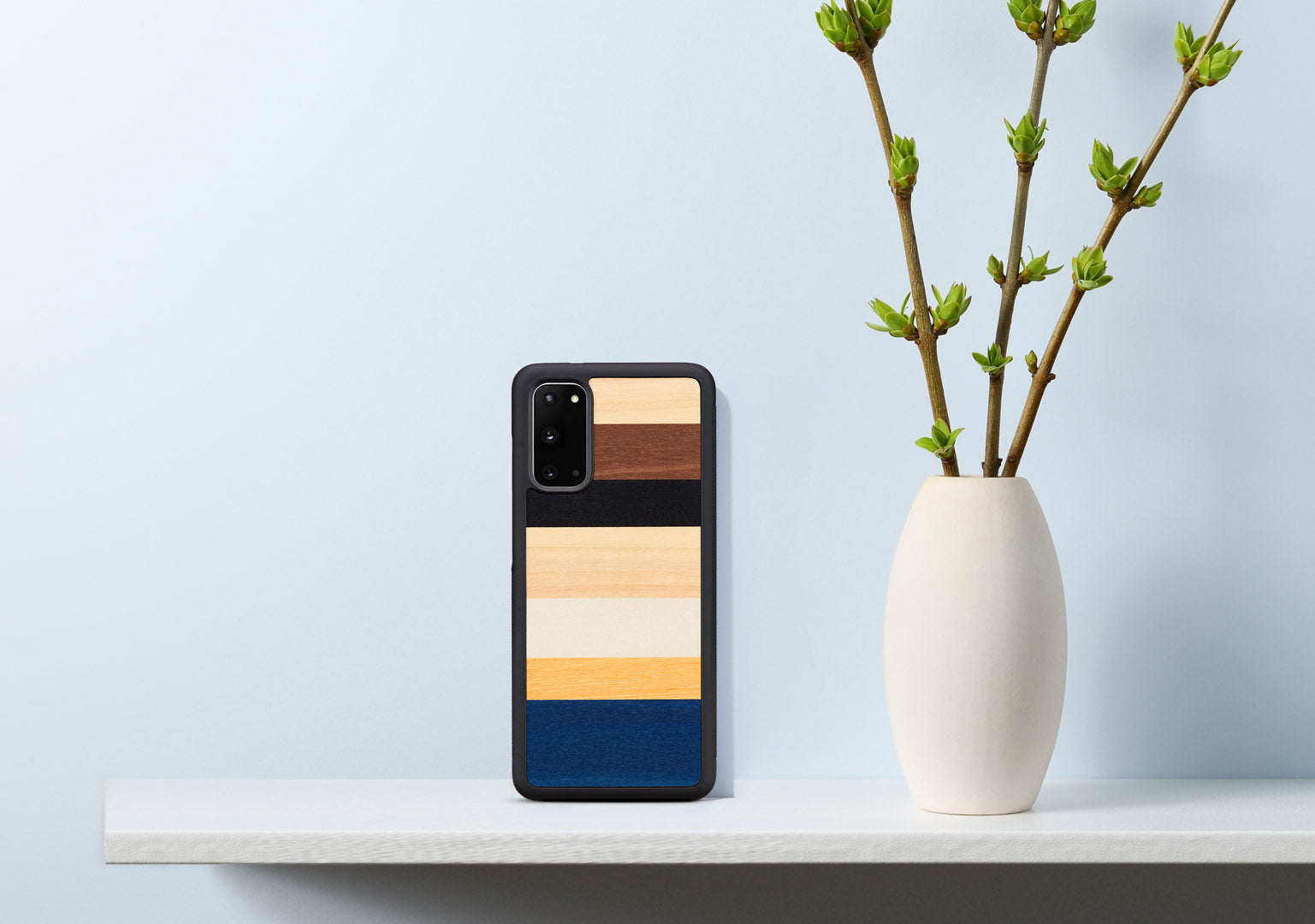 Coque man&wood pour galaxy s20 province noire