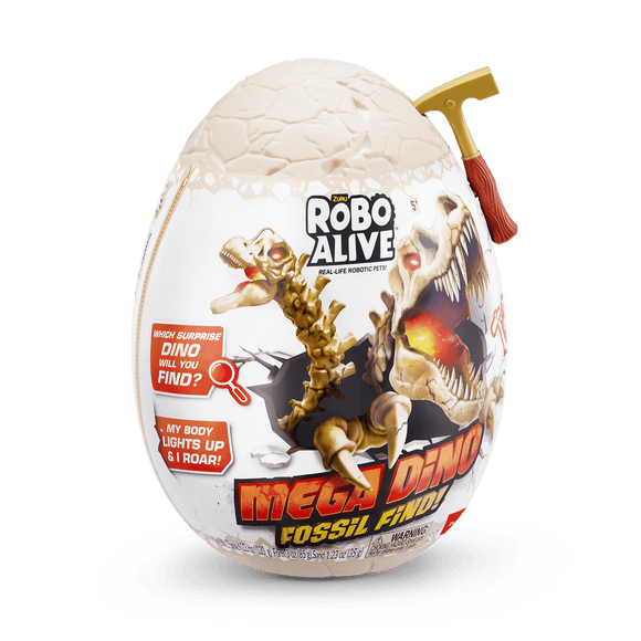 Roboalive jouet interactif mega dino fossile trouvé œuf surprise