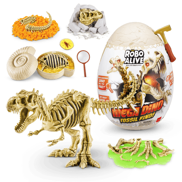 Roboalive jouet interactif mega dino fossile trouvé œuf surprise