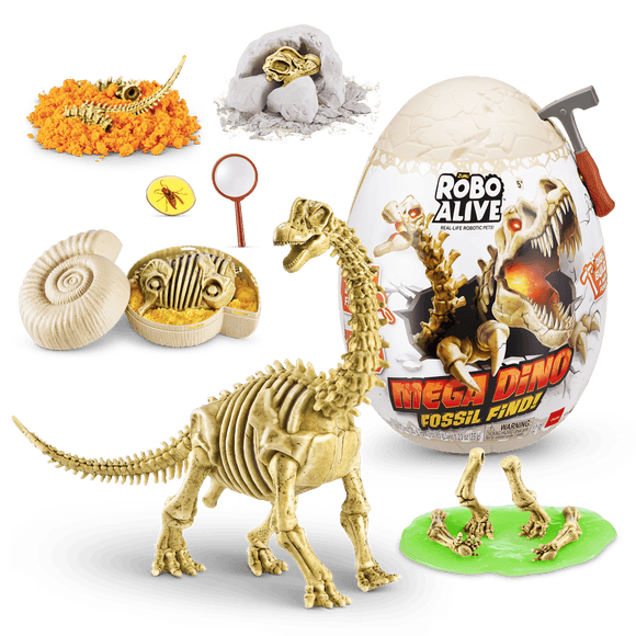 Roboalive jouet interactif mega dino fossile trouvé œuf surprise