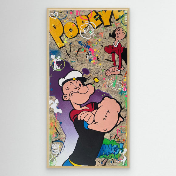 Popeye & Olive Pop Art impression de l'œuvre originale de Vincent STREIFF