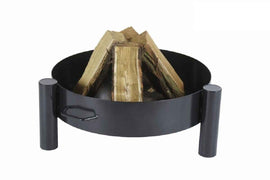 Grille acier noir sur trépied + Brasero de jardin HAITI