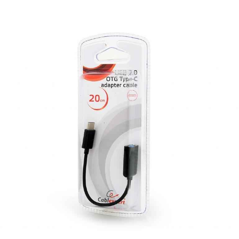 Gembird AB-OTG-CMAF2-01 USB 2.0 OTG Type-C adapter cable (CM/AF), blister