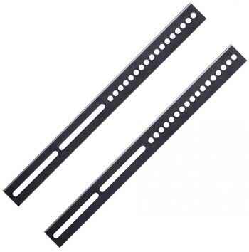 Kit d'extension VESA Multibrackets M, support de table pivotant et motorisé 600 x 700 | Extension verticale VESA jusqu'à 400 | Max. 30 kg | Noir