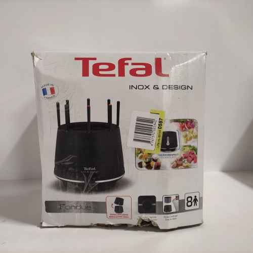 Retour client Ecost Tefal EF256812 Fondue en acier inoxydable et design mural isolé, 8 fourchettes, Dis