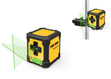Niveau laser vert croix auto-ajustable 20 metres prexiso