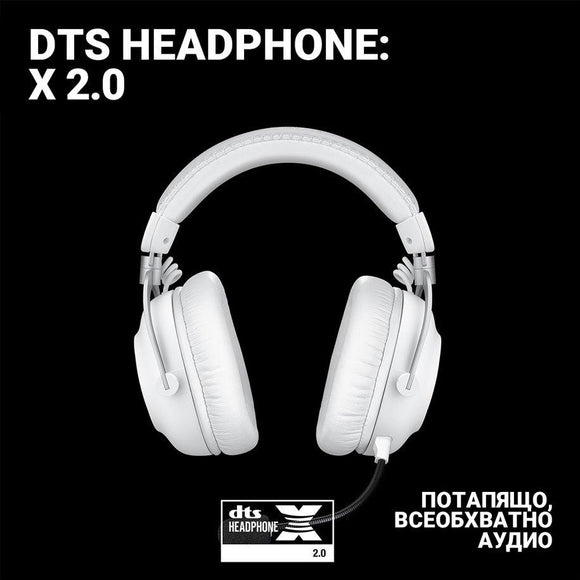 Logitech G 981-001269 headphones/headset Wireless Head-band Gaming Bluetooth White