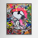 Snoopy reproduction officielle sur toile de l'œuvre