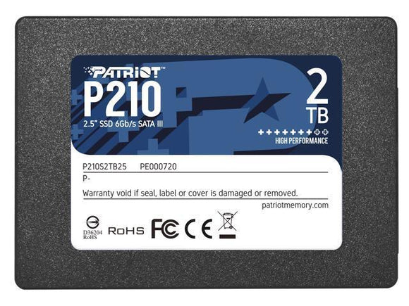 Mémoire patriot p210 25" 2000 go serial ata iii