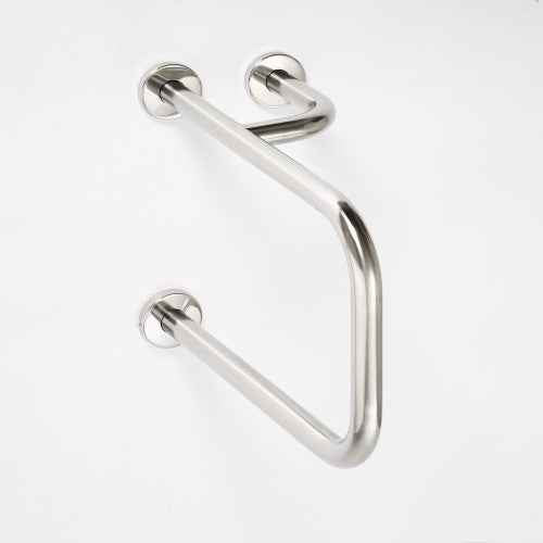 Barre de maintien + porte serviette d'angle droite HELP 23x38x51,5cm