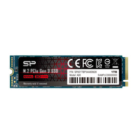 Silicon Power SSD | P34A80 | 1000 GB | Solid-state drive interface PCIe Gen3x4 | Read speed 3400 MB/s | Write speed 3000 MB/s