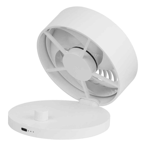 VENTILATOR de BIROU Arctic "Summair Plus", alb, pliabil, 112 mm, 3300 rpm, conectare prin USB Type-C, grila detasabila, acumulator 2800 mAh "AEBRZ00026A" (timbru verde 0.8 lei)