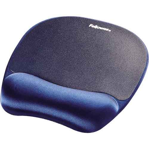 Fellowes | Tapis de souris en mousse avec repose-poignet | Tapis de souris avec repose-poignet | 202 x 235 x 25 mm | Saphir