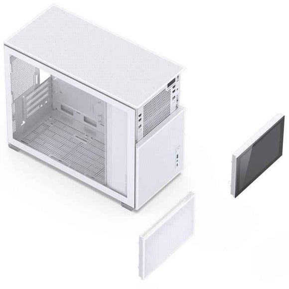 Boîtier Micro-ATX Jonsbo D31 MESH avec écran en verre trempé - blanc