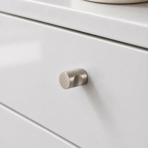 Bouton de meuble TIRETTE ENCOCHE, Finition inox