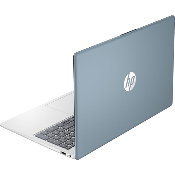 Ordinateur portable HP 15-fc0005ny - Ryzen 5-7520U quadruple écran 15,6 pouces Full HD AG 250 nits, 16 Go, 512 Go, clavier américain, bleu clair de lune, W11H6