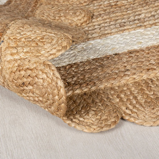 Tapis de salon en jute flower jute